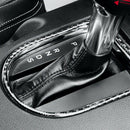 Carbon Fiber Car Gear Shift Panel Frame Cover Stickers for Ford Mustang 201