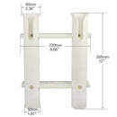 Vertical Double Tube Fishing Rod Tie Holder Stand Pole Support Tube For Mar