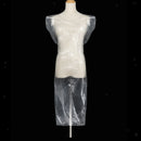 100pcs PE Salon Hair Cutting Cape Gowns Hair Dyeing Barber Apron Cover Clear