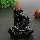 Ceramic Waterfall Backflow Smoke Incense Burner Censer Decor Holder U4B5