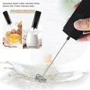 Blender Handheld Whisk Powerful Coffee Electric Milk Frother Stainless Steel