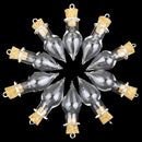 10 Glass Bottle Cork Glass Bottle Pendant, Water droplets shape S6V3
