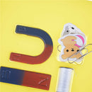 Ferrite Magnet Kit Education Science Experiment Bar Horljshoe Ring Magnet ME