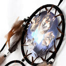 Wolf Style Handmade Dream Catcher Feathers Wall Hanging Decoration Ornament