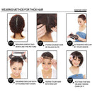15 Inches Long Straight Bob Wig with Bangs for Women Girls, Bob Style Shoulder