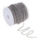 13yd Stainless Steel Chain 2.9mm Wide DIY Jewelry Making Repair Replacement