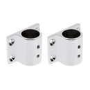 2 x Rail Stanchion Base for 1"/25mm Tube 90 Degree 316 Stainless Steel Boat