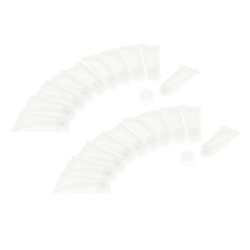 10ml Empty Plastic Soft Tube Sample Bottle Containers - 20 Pack -  Travel