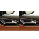 For Alfa Romeo Giulia 17-19 Interior Door Handle Bowl Carbon Fiber Trim Cover