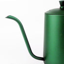 Stainless Steel Hand Drip Coffee Pot Pour Over Gooseneck Kettle 600ml Green