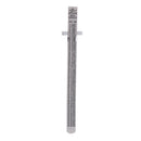 6" Stainless Steel Pocket Rule Handy Ruler with inch 1/32â€ mm/metric Graduatio_