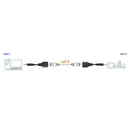 3.5mm Audio Male to RJ45 Socket Ethernet Adapter Short Cable CAT5 CAT6 Extender