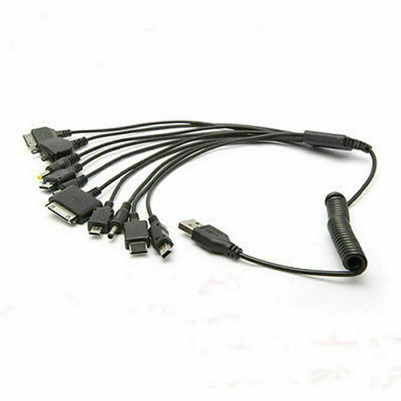 Cable 10 in 1 Multifunction USB Mobile Phone Charger Cords Charging Univers K1P3