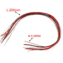 10pcs 0402 Pre-soldered Micro Litz Wired Leads Blue SMD Led 200mm Length