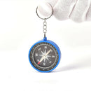 Outdoor Camping Hiking Pointing Guider Keychain Plastic Compass Navigation ME