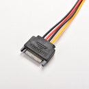 8 Inches Male to Female 15 Pin 15P SATA Power Extension Cable CAII TECA