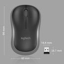 Logitech M185/186 2.4GHz Wireless Mouse 1000 DPI Office Gaming Mice USB Receiver