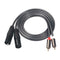 1.5m 4.9ft Dual XLR Male to Dual RCA Male Plug Audio Signal Patch Cable #gib
