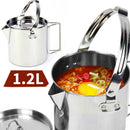 Hanging Pot Stainless Steel Portable Kettle Accessories Outdoor Hiking Camping