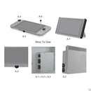 Switch Tempered Glass Screen Film Cover Anti Dust Plugs Set for Console
