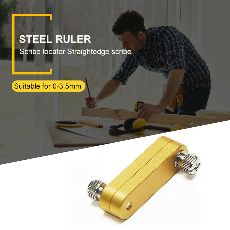 Woodworking Scribe Limited Block Steel Ruler Positioning Locator Fixed Blocks