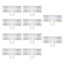 10pcs/set 3/4" PVC  Tee Fittings Joints for Treaded Chicken Nipples