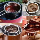 Stainless Steel Chocolate Butter Heating Melting Pot Boilers Kitchen Double K5N3