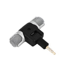 Mini Stereo Microphone Audio Sound Recorder with 3.5mm Jack for Smart Phone 3C