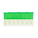7 Days Pill Case 7 Grids Mini Medicine Splitter Tablet Storage Box (Green)