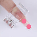 2Pcs Transparent Nail Tips Clips Finger Nail Extension Plastic Clamps Nail Tool