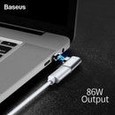 Baseus 86W Usb C Cable To Type-C Magnetic Adapter For Macbook Huawei Mate 2 I7K4