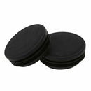6 x Black Plastic 50mm Dia Round Tubing Tube Insert Caps Covers Z7J5