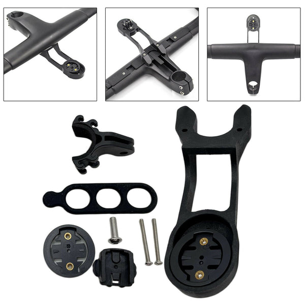 Carbon Fiber Bike Computer Holder Universal Bicycle Front Handlebar Stem