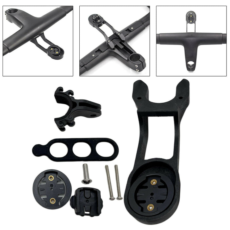 Carbon Fiber Bike Computer Holder Universal Bicycle Front Handlebar Stem