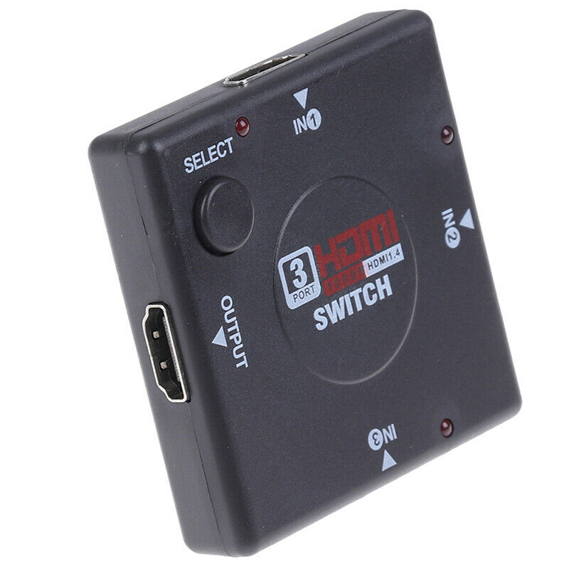 Hdmi 3 Port Switch AUTO Switcher Splitter Selector HUB Box Cable HDTV 2160P OZ
