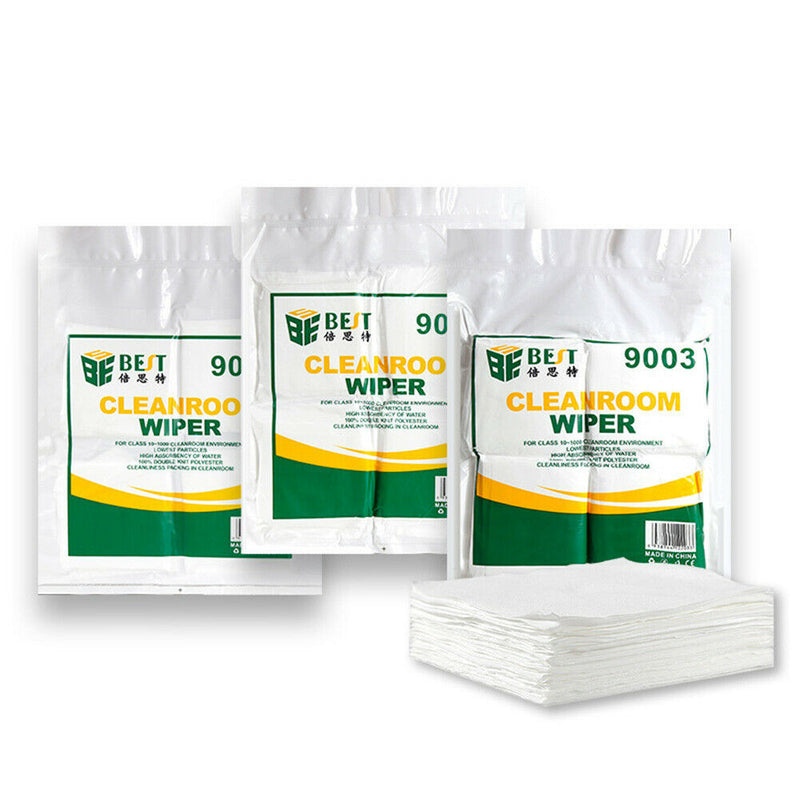 100pcs Cleanroom Wipers Microfiber Anti Static Non Dust Cloth for Mobile