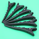 6pcs Black Hairdressing Sectioning Hair Clips Hairpins Salon Styling Grip Clamp