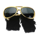 Novelty Sunglasses Funny Beard Glasses 70s Disco Costume Props