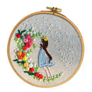 DIY Embroidery Starter Kit Printed Princess Hand Needlework Pattern Fabric