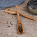 Tradition bamboo spoon coffee tea spoon wood scoop dining utensil flatware BX