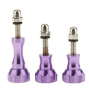 3pcs Aluminum Stainless Thumb Knob Bolt Nut Screw For GoPro Hero 3+ 3 2 1