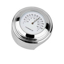 7/8" 1" Motorcycle Handlebars Chrome Dial Temp Thermometer For Suzuki