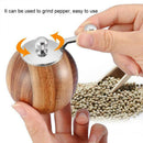Wooden Grinder Natural Useful Manual Pepper Grinder Salt And Pepper Grinder B8T4