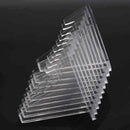 10x Transparent plastic Medals Coins Display Stand Easel Show Holder Exhibi V4D9