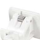 Set of 8 Plastic Curtain Rod Bracket Drapery Holders Wall Bracket Rod Hooks