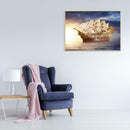 5D DIY Full Drill Diamond Painting Sun Ship Cross Stitch Embroidery Mosaic