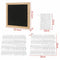 10x10 Inch Felt Letter Board Retro Wood With 340 White Letters Numbers And Bag