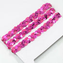 8x 1 Yard Paillette Sequins Ribbon Lace Trim Sewing Applique for Party 18mm