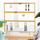 Earring Holder 4-Tier Ear Stud Holder Earring Stand Display Rack Luxury JeweE4L6