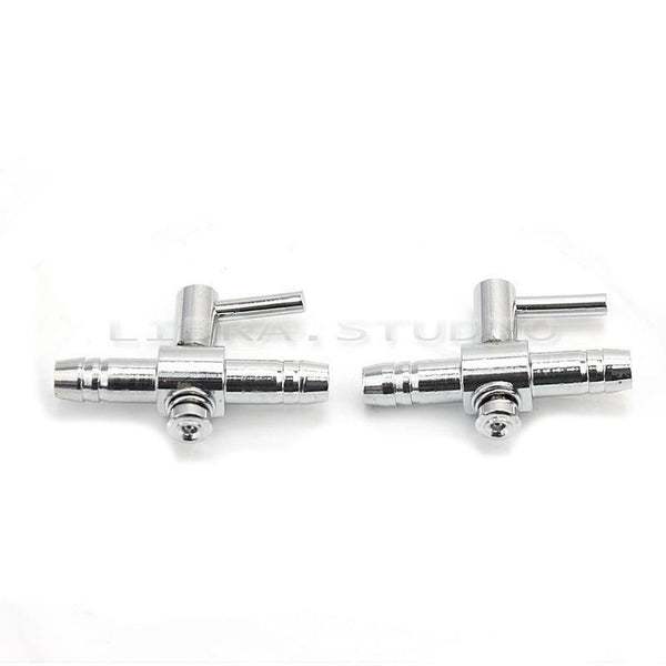 2X Aquarium Fish Thread Air Flow Distributor Lever Control Valve Splitter Pump